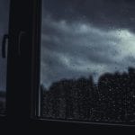 storm, outside, window