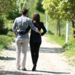 Couple walking