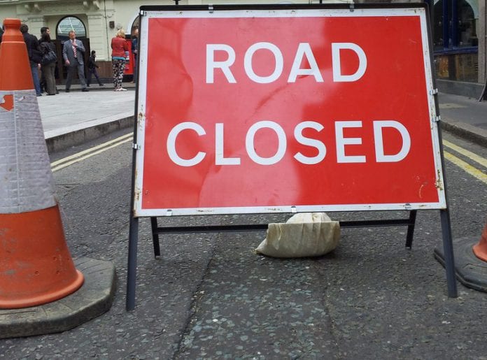 Galway DAILY Road closed middle street sewer