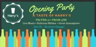 Friday – New Bohermore bar Harry’s opening party Harrys Opening