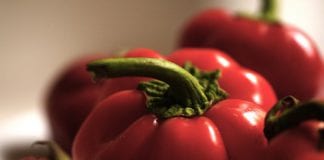 Roasted red pepper and garlic soup Red peppers