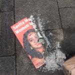 Galway news – Savita poster burned