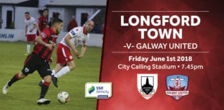 AIRTRICITY LEAGUE (Preview) – LONGFORD TOWN vs GALWAY UNITED (Friday, 7.45pm City Calling Stadium) Longford Town vs Galway United
