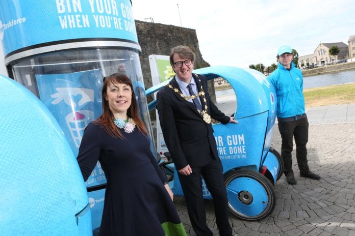 mayor of galway launching litter campaign