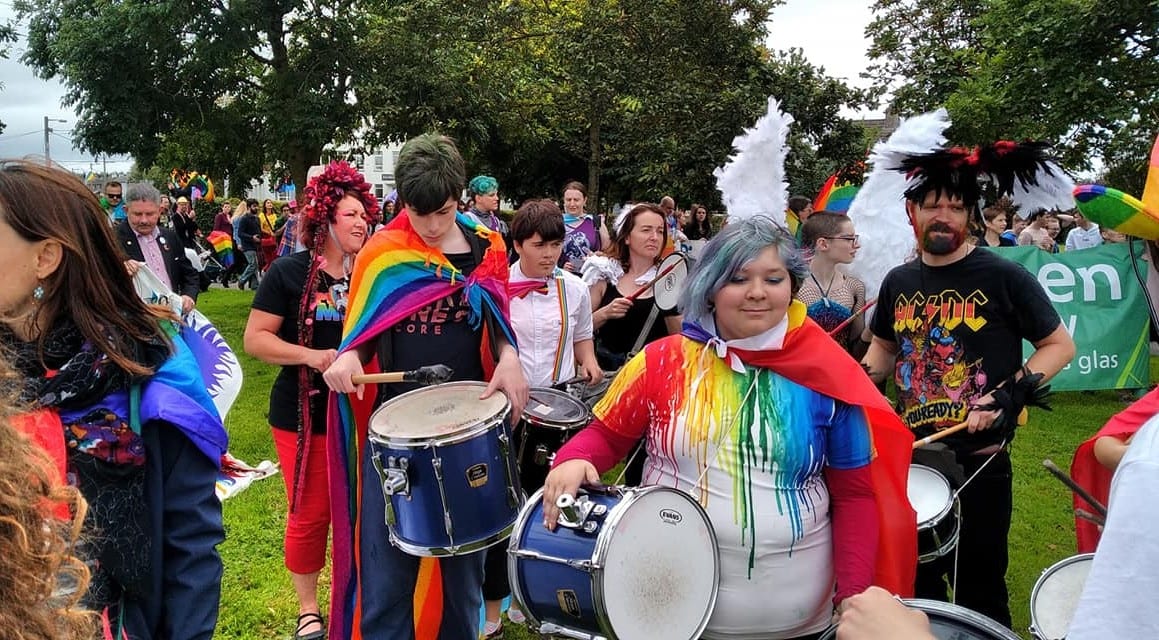 Drummers at Galway Pride - Photo by Avi Ratnayake