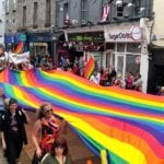 Galway Pride parade down Shop Street