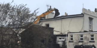 Locals used JCB to stop the roof blowing off Renvyle Post Office in Storm Ali Galway Daily news Locals used JCB to stop roof blowing off Renvyle Post Office in Storm Ali