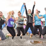 Girls Jump with Medal