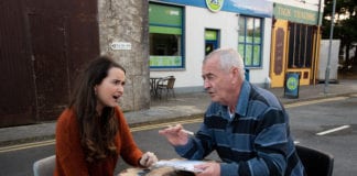 Wedding Bells are sounding in Ros na Rún all in aid of Charity Brídín Ní Mhaoldomhnaigh agus Niall Mac Eacmharcaigh preparing the scripts for Ros na Rún's mock wedding in aid of charity - Galway Daily