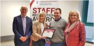 Galway University Hospitals present first ever Staff Recognition Award Galway Daily news first ever staff recognition awards at Galway University Hospitals