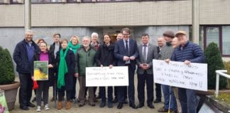 Protest at city hall calls for park wardens to tackle rubbish crisis