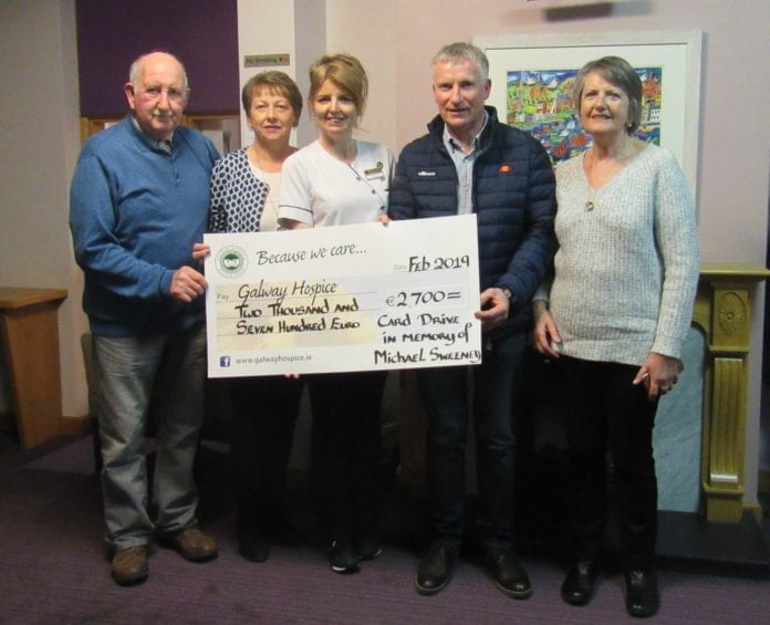 Galway Daily news Memorial event for Michael Sweeney raises €2,700 for Galway Hospice