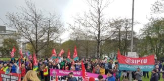 Demonstrators call for radical solutions to housing crisis at Raise the Roof rally Galway Daily news Demonstrators Raise the Roof at Rally against housing crisis