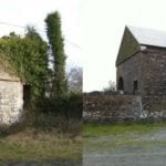 Ballyglunin store house before and after restoration