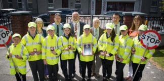 Ballygar N.S students are keeping the roads safe as the best Junior School Wardens in Galway Galway Daily news Ballygar NS students are the winners of the Junior School Wardens competition