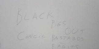 Westside Community Centre defaced with racist, homophobic graffiti