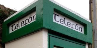 Definitely not a phone, Oranmore getting a new defibrillator in an old phone box Galway Daily news Defibrillator in a phone box Oranmore