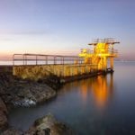 Temporary closures for painting at Blackrock Diving Tower Galway Daily news jigsaw