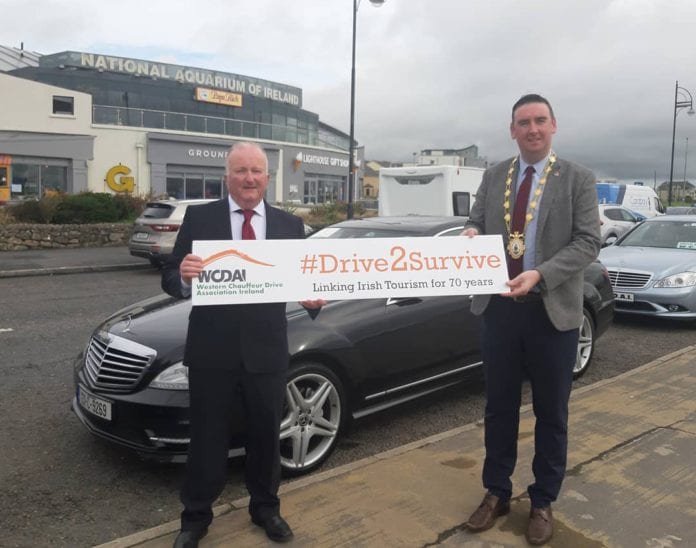 Galway Daily news Mayor Cubbard support chauffeurs in three day Drive2Survive