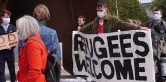 In pictures: Anti-Direct Provision protest at Eyre Square galway anti-racism rally galway daily