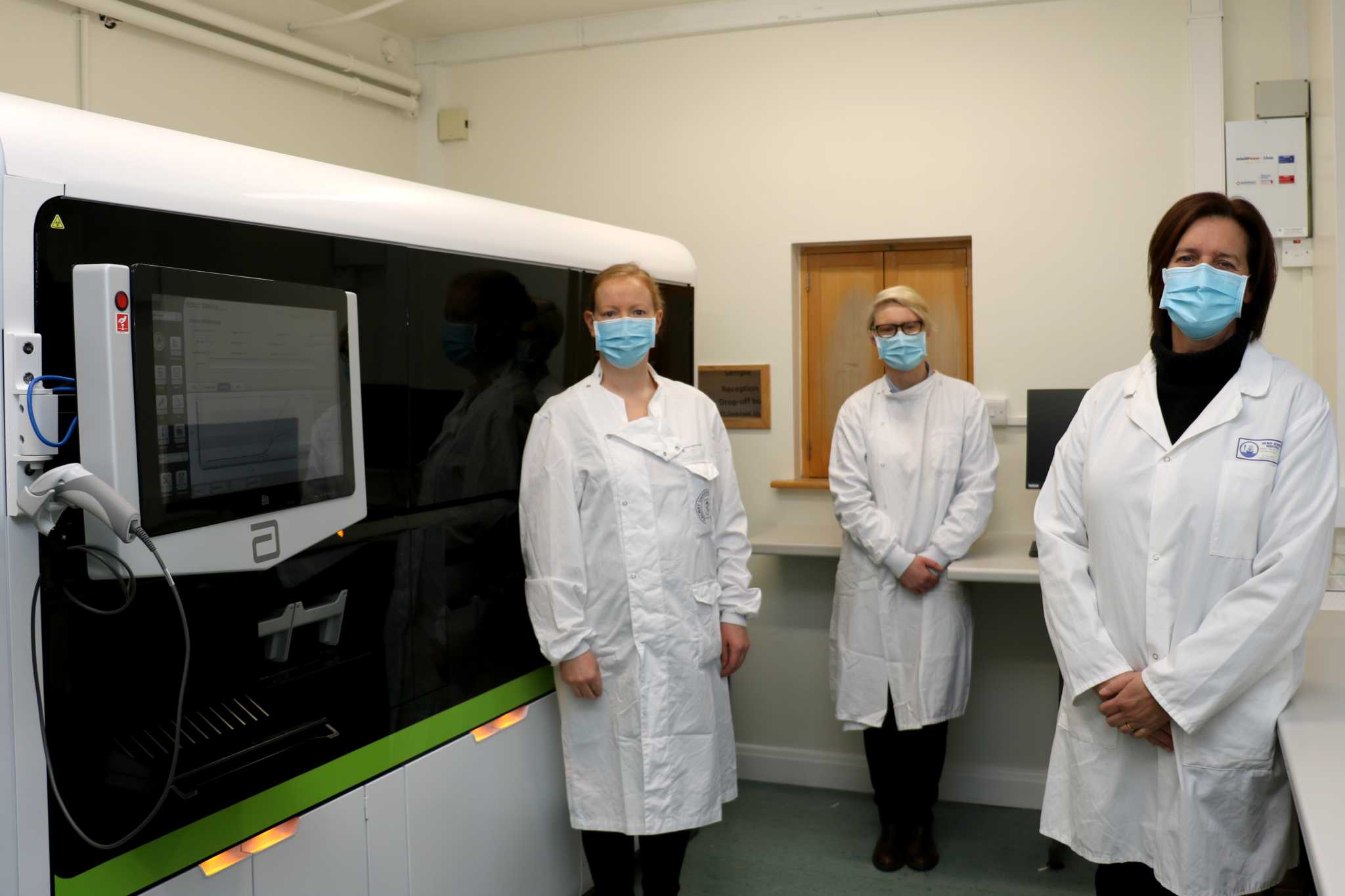 GUH lab gets new PCR machine for faster coronavirus testing Galway Daily