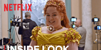 Nicola Coughlan goes behind the scenes of Bridgerton galway daily news arts netflix nicola coughlan bridgertoon tour behind the scenes