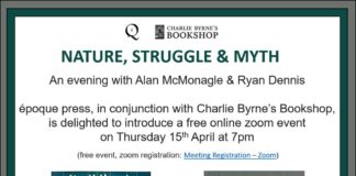 Two local writers to hold online event next week galway daily news writers book event charlie byrne ryan dennis alan mcmonagle