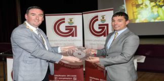 Achievements of NUIG student Owen Ward celebrated at special reception galway daily news owen ward & mike cubbard