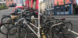 New Galway City cycle parking in map goes live galway daily news cycle bike parking in galway city