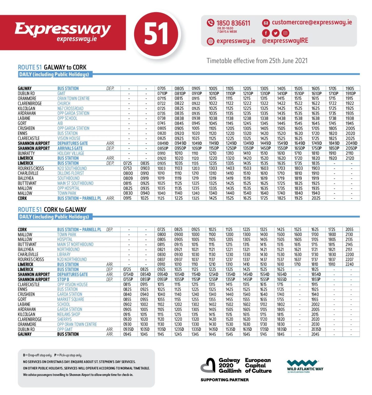 Bus Eireann restoring South Galway evening service Galway Daily