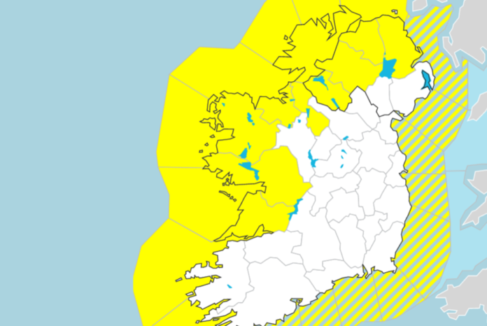 galway daily news weather warning forecast map for galway and connacht