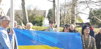 Ukrainian flag raised over City Hall Galway Daily news Ukrainian flag raised over City Hall