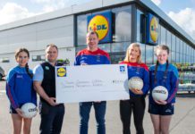 Tuam Cortoon LGFA club wins top fundraising prize with support from local shoppers galway daily news lidl ireland fundraiser for tuam lgfa club