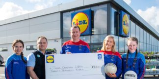 Tuam Cortoon LGFA club wins top fundraising prize with support from local shoppers galway daily news lidl ireland fundraiser for tuam lgfa club