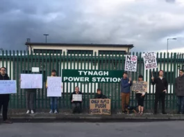 galway daily news tynagh power station protest