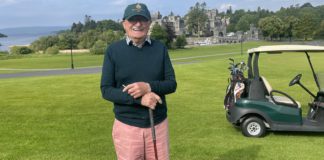 Bittersweet moment for 93-year-old Galway man on return to Ashford Castle gslway daily news 93 year old man playing gold at ashford castle in galway