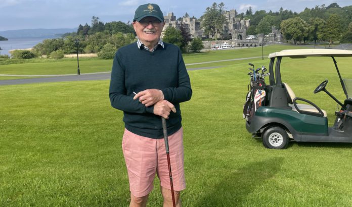 gslway daily news 93 year old man playing gold at ashford castle in galway