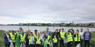 Local pupils partner with city council for Lough Atalia clean up galway daily news lough atalia clean up