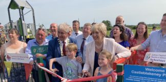 Minister Humphreys visits Galway to open series of projects galway daily news heather humphreys opening the new playground in Castleblakeney, Co Galway