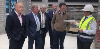OPW Minister visits Headford with group of TDs and councillors galway daily news opw minister with tds and councillors in headford galway