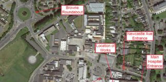 Diversions at UHG this week to facilitate road works galway daily news uhg diversions map
