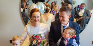 A fortnight in ICU for young Galway boy who developed rare syndrome galway daily news Breda Ni Mhaoláin and Patrick Clesham with their children Ríona and Liam on their wedding day icu