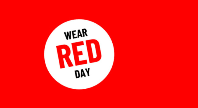 galway daily news wear red day anti-racism poster