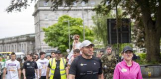 Rugby legend Rory Best gets warm welcome in Galway after 330km charity walk arrives in Eyre Square