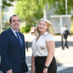 Professor Peter Doran and Noreen Doyle at University of Galway for the launch of the Institute for Clinical Trials 2