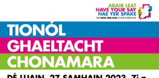 Conversation on Irish Unity to be held in Conamara galway daily news conamara irish unity event poster