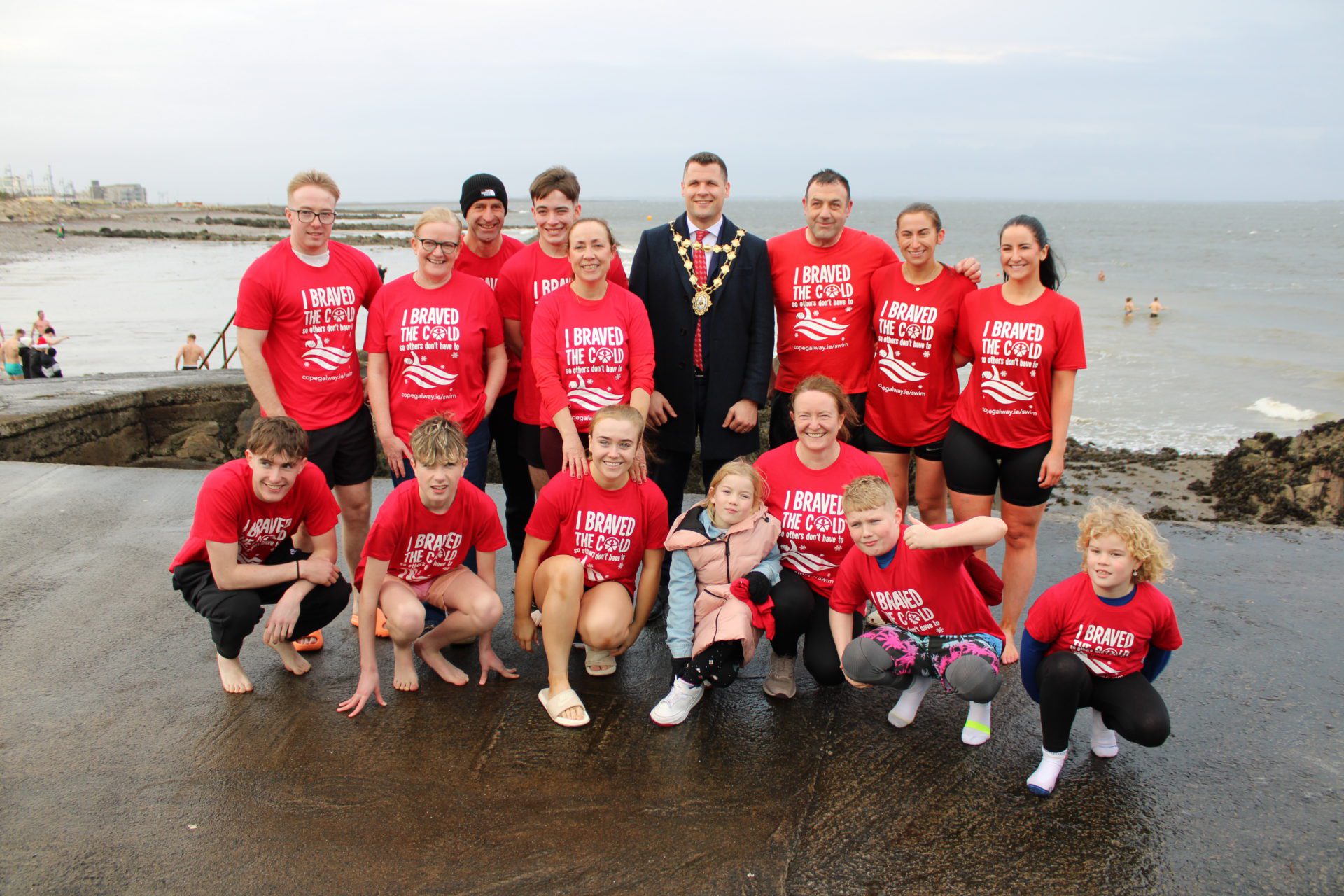 Over 800 swimmers brave the cold in Salthill in annual Christmas swim