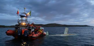 Sailor rescued from water after boat capsized in Galway galway daily news clifden rnli lifeboat recuing sailor