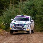 Aoife Raftery on Cambrian Rally podium