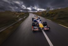 Amazing scenes as Red Bull F1 car seen roaring through Connemara